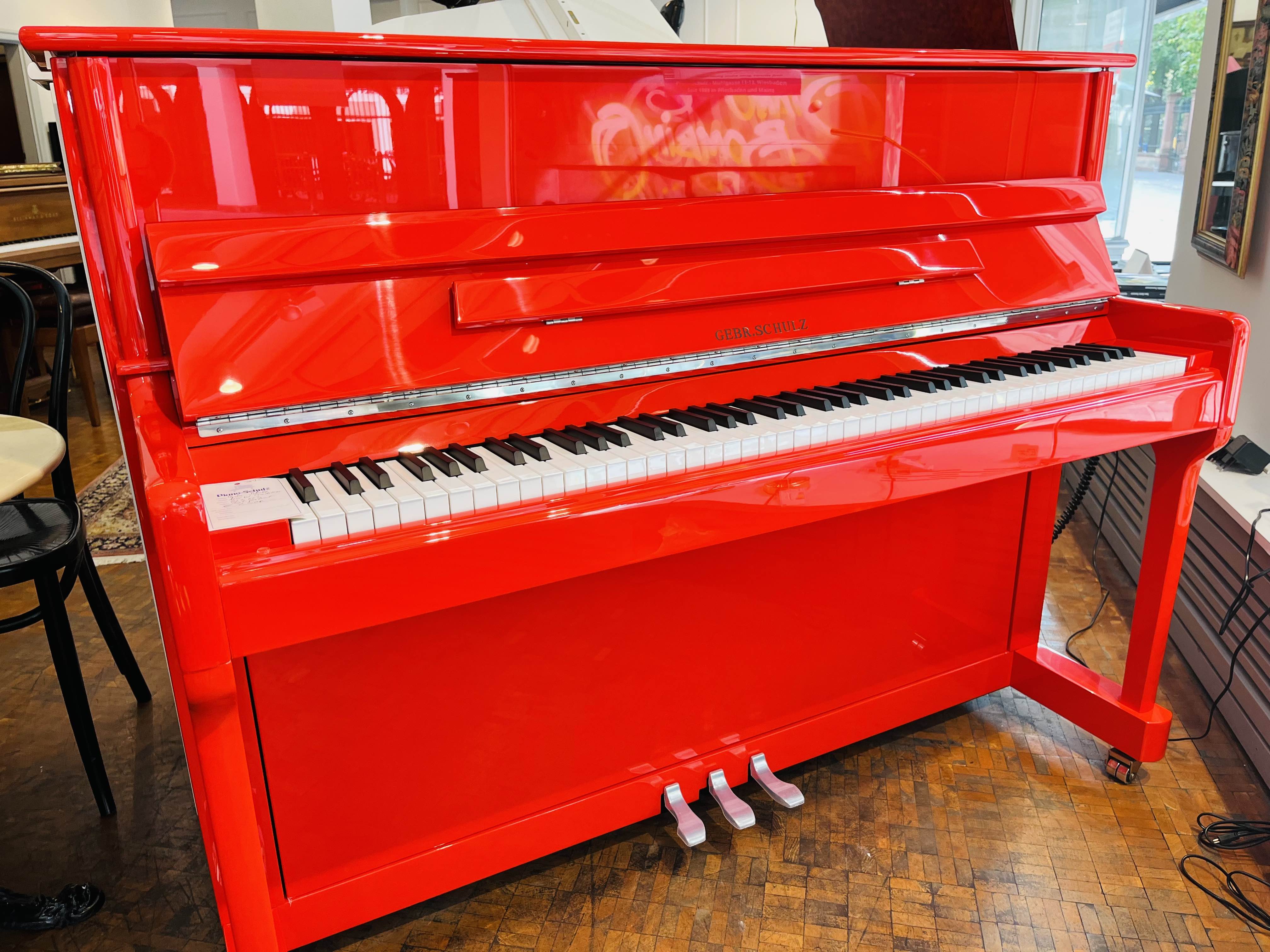 Klavier Gebr. Schulz 115 - rot poliert