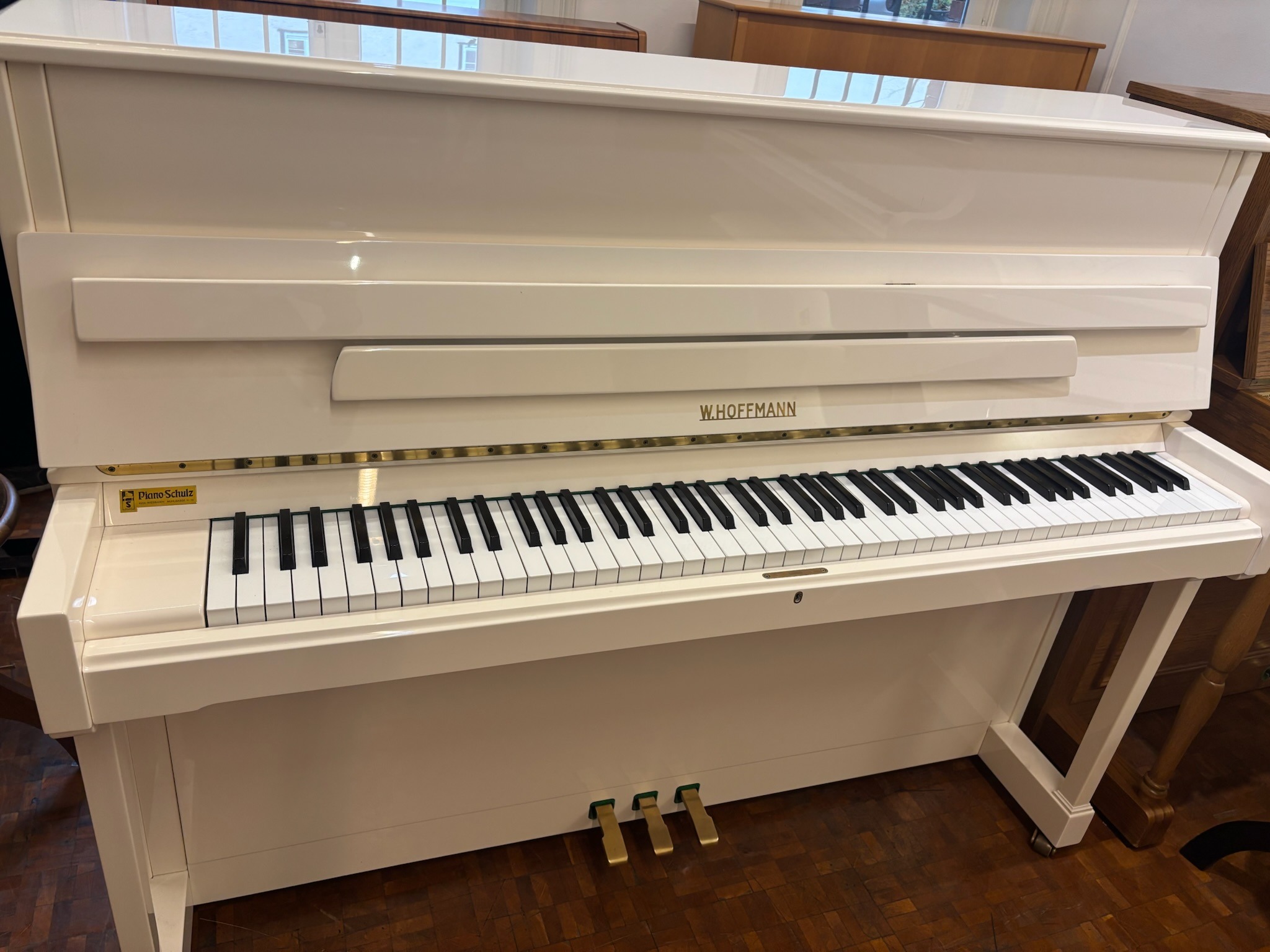 Klavier Hoffmann 116 Tradition - weiß poliert