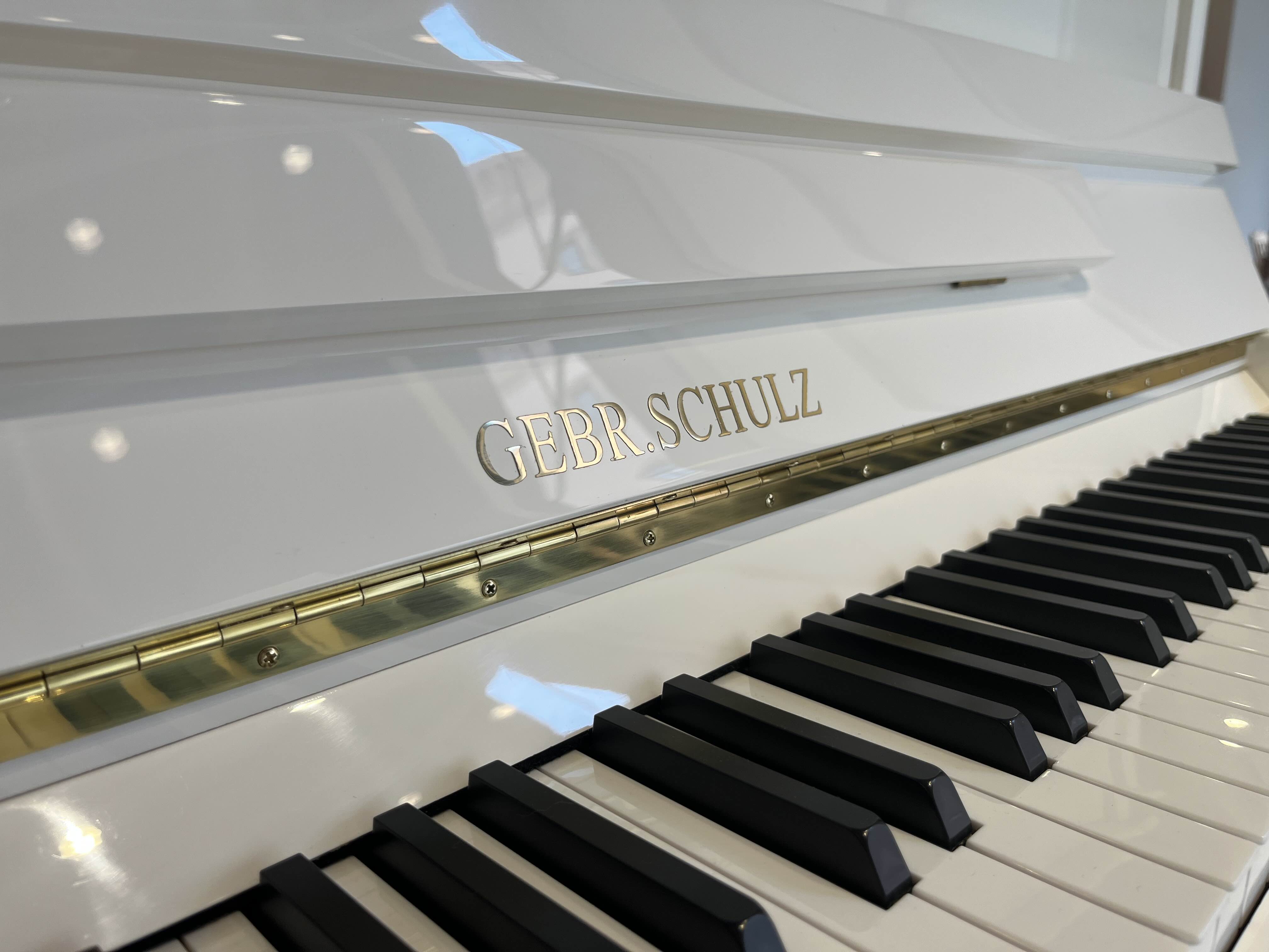 Klavier Gebr. Schulz 115 T Tradition - weiß poliert